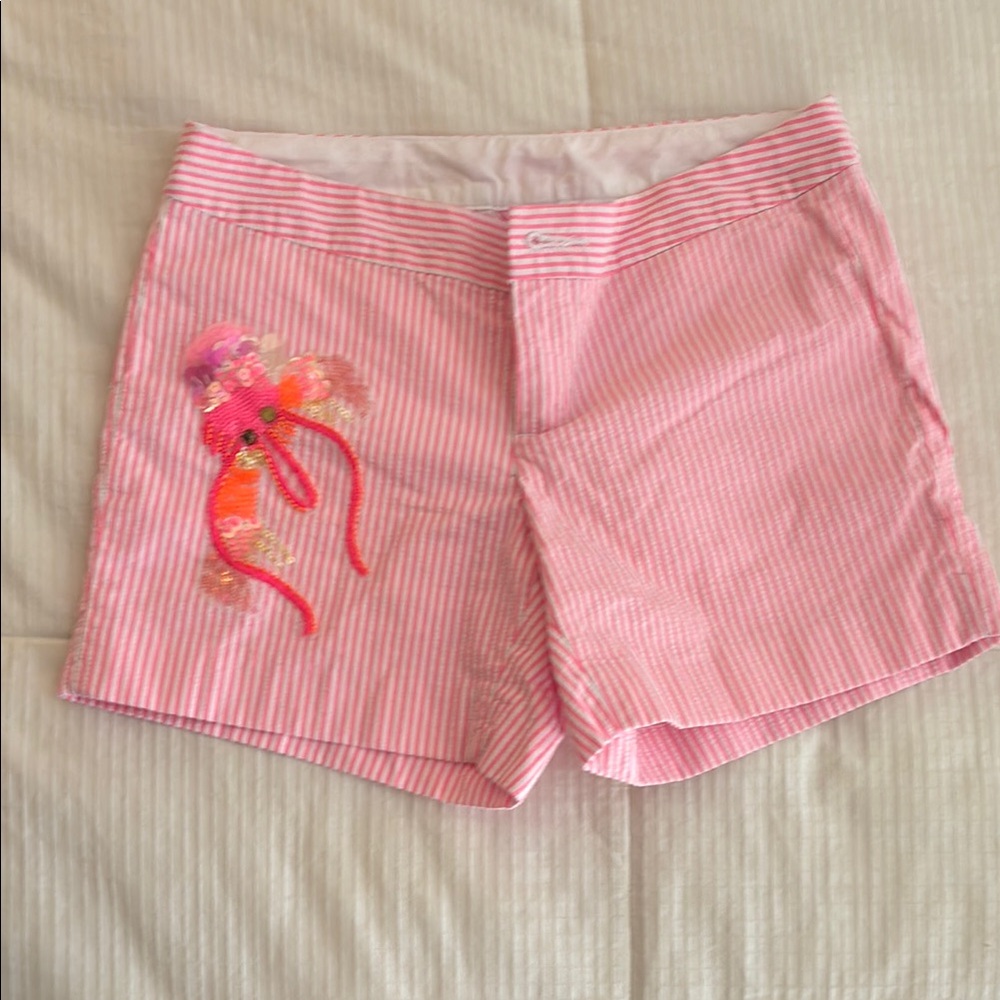 Lilly Pulitzer Pink Bermuda Shorts Lightweight Casual